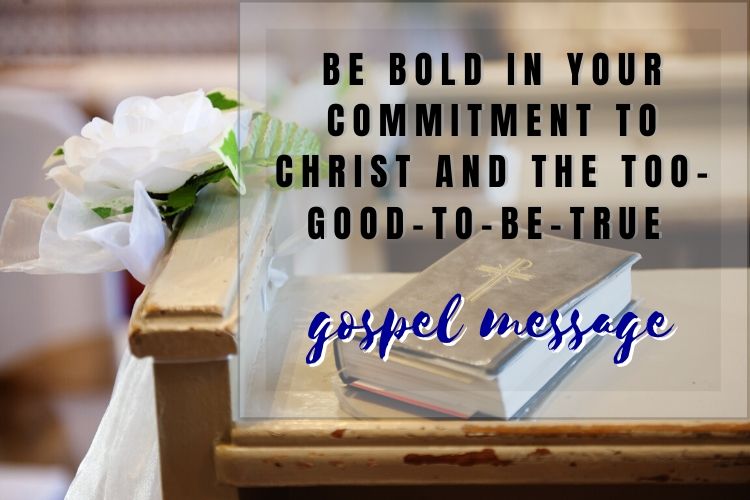 holy bible on pew - commitment to the gospel message