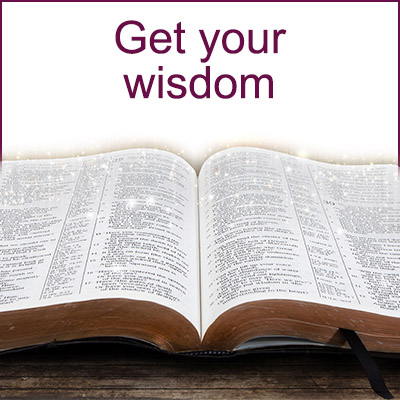 Get your wisdom from the Bible